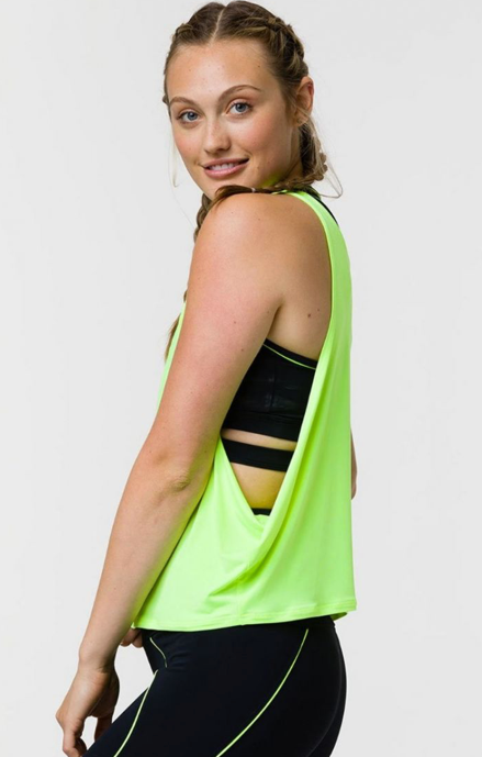 Image Title Onzie Hyper Beam Bra - Black Lemonade